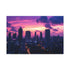 Futuristic Cityscape at Sunset (Edition II) — 24×16 Canvas Wall Art — Front Gallery-Wrapped Canvas View