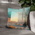 Futuristic Windmill in Glass Desert — Double-Sided Cushion Cover — Sofa & Armchair Living Room Lifestyle View