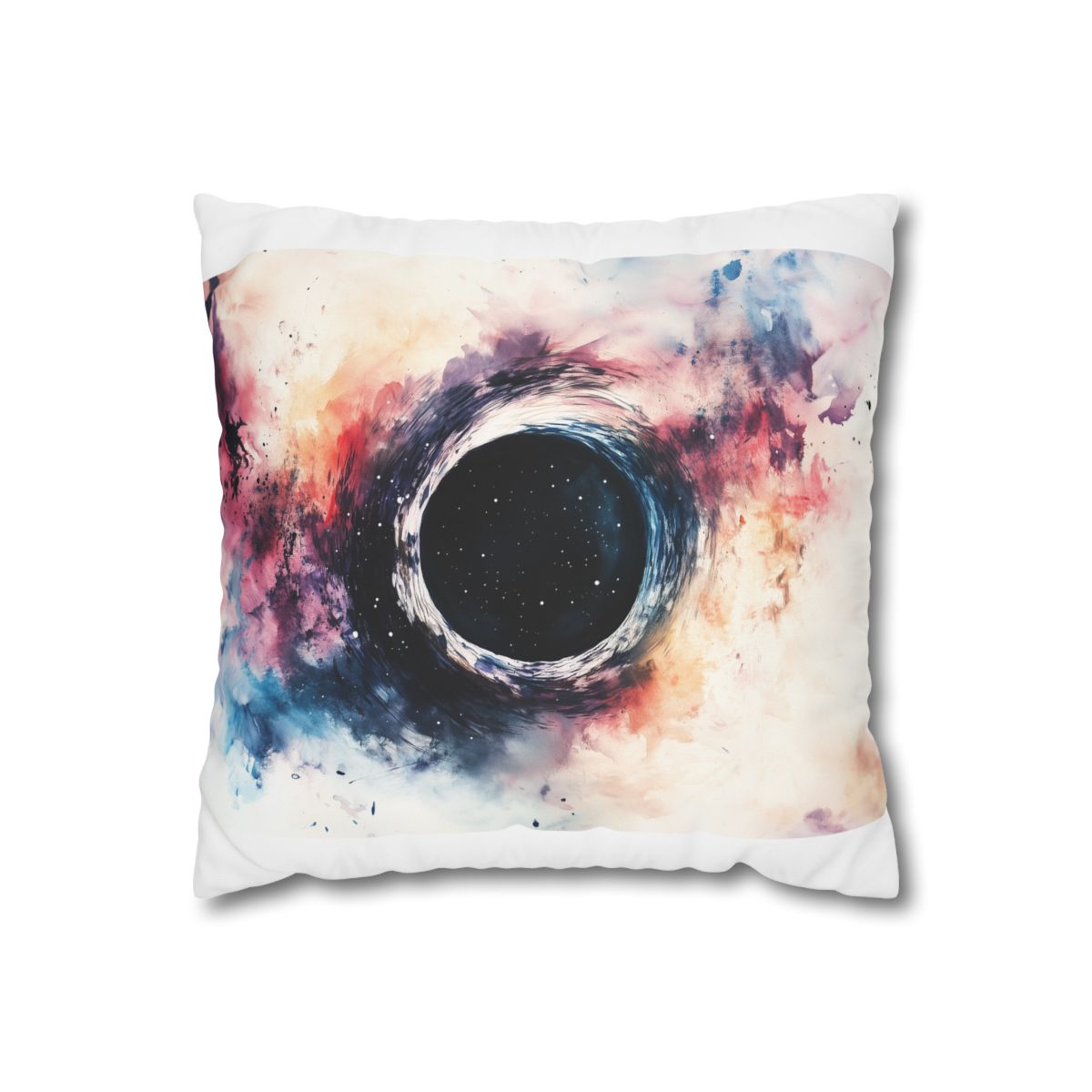 Galactic Abyss Watercolor Pillow Case