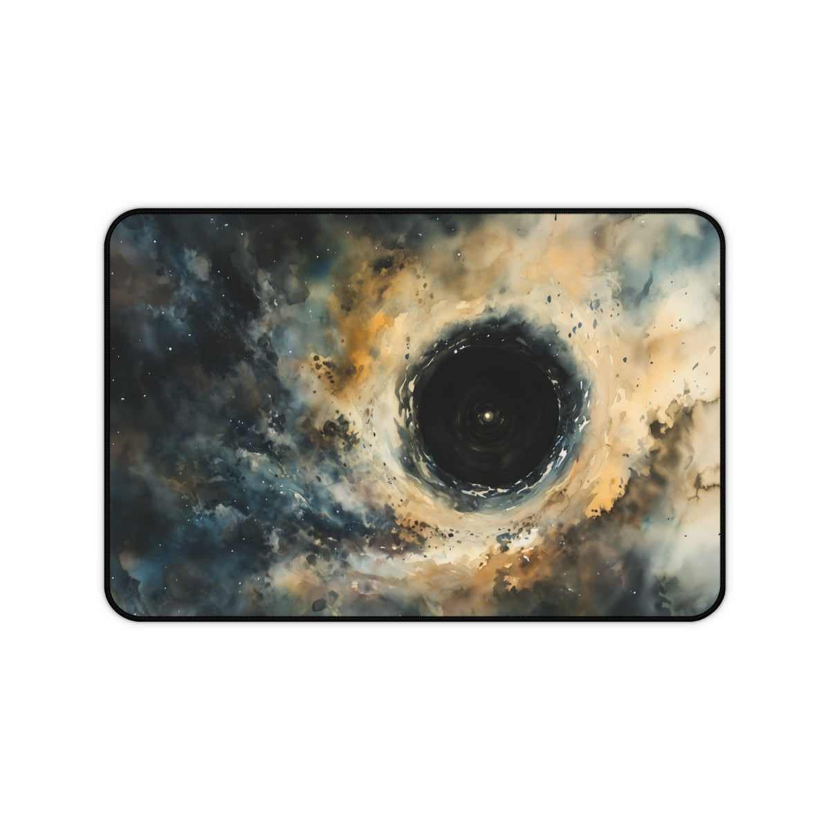 "Galactic Space Watercolor Desk Mat"