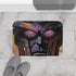 Galactus Painting — 61×43 Memory Foam Bath Mat — Modern Bathroom Floor Lifestyle View