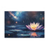 Galaxy Unfolding from Lotus Flower — 24×16 Canvas Wall Art — Front Gallery-Wrapped Canvas View