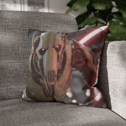 General Grievous with Four Lightsabers — Double-Sided Cushion Cover — Sofa & Armchair Living Room Lifestyle View