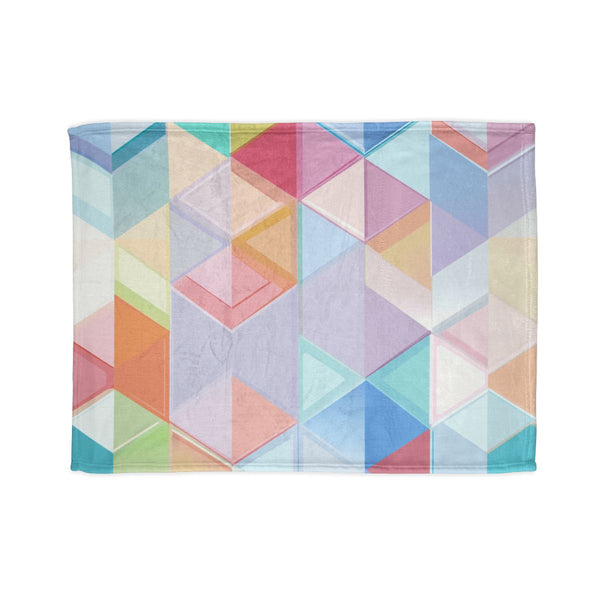 Geometrics Pattern Seamless — 50×60 Plush Throw Blanket — Full Spread Plush Fleece Artwork View