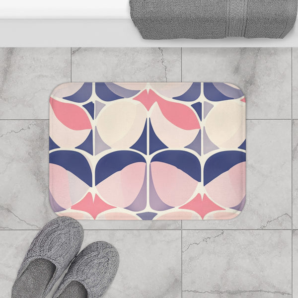 Geometrics Pattern Seamless (Edition V) — 61×43 Memory Foam Bath Mat — Modern Bathroom Floor Lifestyle View