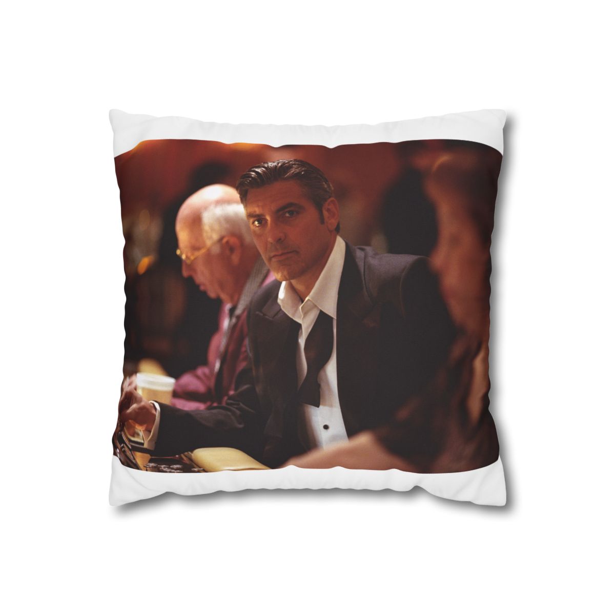 George Clooney Oceans 11 Pillowcase: Luxury Hollywood Glam