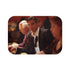 George Clooney Oceans — Non-Slip Bath Mat — Top-Down Velvet Microfibre Artwork View
