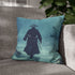 Ghost of Samurai Walking the Ocean — Double-Sided Cushion Cover — Sofa & Armchair Living Room Lifestyle View