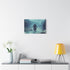 Ghost of Samurai Walking the Ocean — Stretched Canvas Wall Art — Living Room Wall Lifestyle View