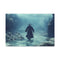Ghost of Samurai Walking the Ocean — 24×16 Canvas Wall Art — Front Gallery-Wrapped Canvas View