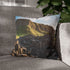 Giant's Causeway Northern Ireland Basalt Coast — 40×40 Cushion Cover — Sofa & Living Room Lifestyle View