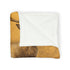 Gilded Stag Leaping Through Mist Portal — 50×60 Plush Throw Blanket — Draped Over Sofa & Bed Lifestyle View