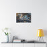 Glass Canyon Refracting Light Dragons — Stretched Canvas Wall Art — Living Room Wall Lifestyle View
