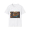 Glass Eye Watching Galactic Core Graphic Unisex Softstyle T-Shirt - Front View