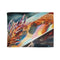 Glass Prism Reflecting Dragon Flame — 50×60 Plush Throw Blanket — Full Flat Artwork View