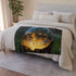 Glowing Constellation Inside a Crystal Plush Fleece Throw Blanket