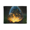 Glowing Constellation Inside a Crystal Plush Fleece Throw Blanket