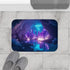 Glowing Crystal Cave with Reflections (Edition II) — 61×43 Memory Foam Bath Mat — Modern Bathroom Floor Lifestyle View