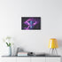Glowing Crystal Cave with Reflections — Stretched Canvas Wall Art — Living Room Wall Lifestyle View