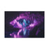 Glowing Crystal Cave with Reflections — 24×16 Canvas Wall Art — Front Gallery-Wrapped Canvas View