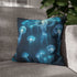 Glowing Jellyfish Swarm in Crystal Cave — Double-Sided Cushion Cover — Sofa & Armchair Living Room Lifestyle View