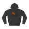 Golden Gears Orbiting Black Sun Graphic Unisex College Hoodie - Jet Black Front