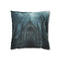 Gothic Cathedral in Thunderstorm — 40×40 Cushion Cover — Front 40×40 cm Square Cushion View