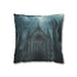 Gothic Cathedral in Thunderstorm — 40×40 Cushion Cover — Front 40×40 cm Square Cushion View