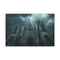 Gothic Cathedral in Thunderstorm — 24×16 Canvas Wall Art — Front Gallery-Wrapped Canvas View