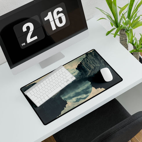 Gravity Tear Splitting Dream Horizon — XL & XXL Desk Mat — Gaming & Workspace Desk Setup View