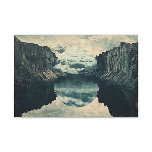 Gravity Tear Splitting Dream Horizon — 24×16 Canvas Wall Art — Front Gallery-Wrapped Canvas View