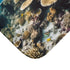 Great Barrier Reef Australia Coral Reef Luxury Memory Foam Bath Mat - Microfibre Texture Close-Up