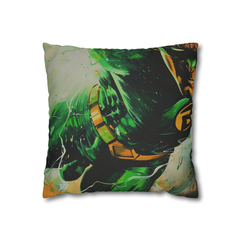 Green Lantern Fine Art — 40×40 Cushion Cover — Front 40×40 cm Square Cushion View
