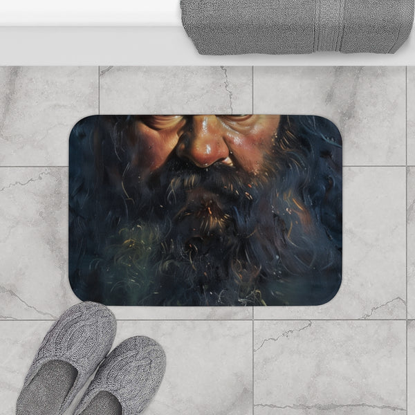 Hagrid Painting (Edition II) — Memory Foam Bath Mat — Modern Bathroom Floor Lifestyle View