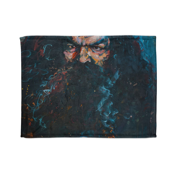 Hagrid Painting — Plush Fleece Throw Blanket — Full Spread Plush Fleece Artwork View