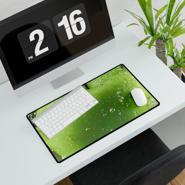 Half a Green Apple — XXL Gaming Desk Mat — Gaming & Workspace Desk Setup View