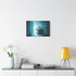 Hand Reaching Through Glowing Portal — Stretched Canvas Wall Art — Living Room Wall Lifestyle View