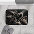 Hands Reaching Out from a Dark Void Representing Th — 61×43 Memory Foam Bath Mat — Modern Bathroom Floor Lifestyle View