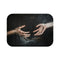 Hands Reaching Out from a Dark Void Representing Th — 61×43 Memory Foam Bath Mat — Top-Down Velvet Microfibre Artwork View