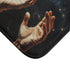 Surreal Hands Reaching Toward Light — Non-Slip Bath Mat — Cushioned Memory Foam & Non-Slip Backing Detail