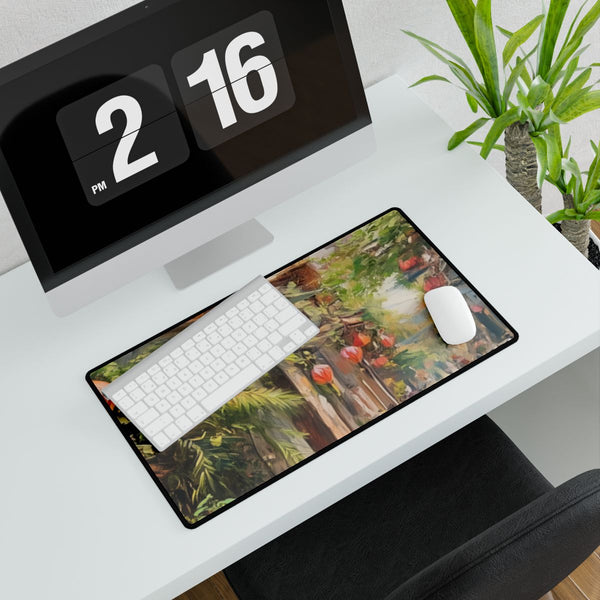 Hanoi Vietnam Painting (Edition VIII) — XXL Gaming Desk Mat — Gaming & Workspace Desk Setup View