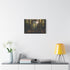 Haunted Mirror in a Sunlit Forest — 24×16 Canvas Wall Art — Living Room Wall Lifestyle View