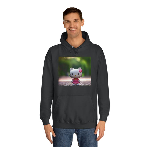 Hello Kitty — Heavyweight Graphic Hoodie — Model Streetwear Fit View