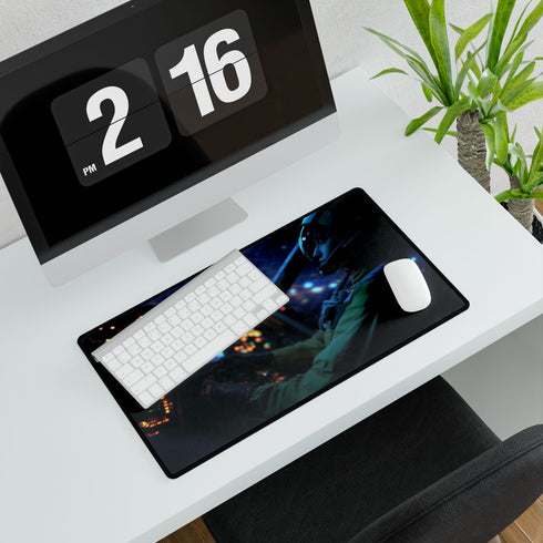 Hera Syndulla Piloting the Ghost — XL & XXL Desk Mat — Gaming & Workspace Desk Setup View