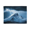 Hollow Mountain Ringing with Thunder Plush Fleece Throw Blanket