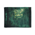 Hologram of the Past Glitching in Forest — 50×60 Plush Throw Blanket — Full Flat Artwork View