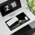 Hourglass Leaking Stardust — XXL Gaming Desk Mat — Gaming & Workspace Desk Setup View