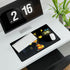 Hourglass Tree with Glowing Fruit — XL & XXL Desk Mat — Gaming & Workspace Desk Setup View