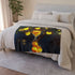 Hourglass Tree with Glowing Fruit Plush Fleece Throw Blanket