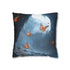 Ice Cave Filled with Glowing Butterflies — Double-Sided Cushion Cover — Front Double-Sided Cushion View